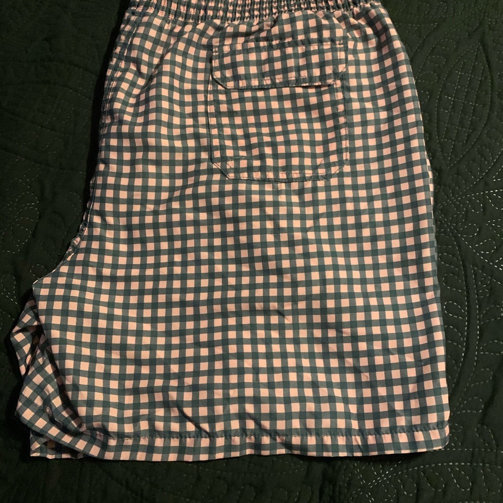 Pink and grey Goodfellow & Co swimming trunks